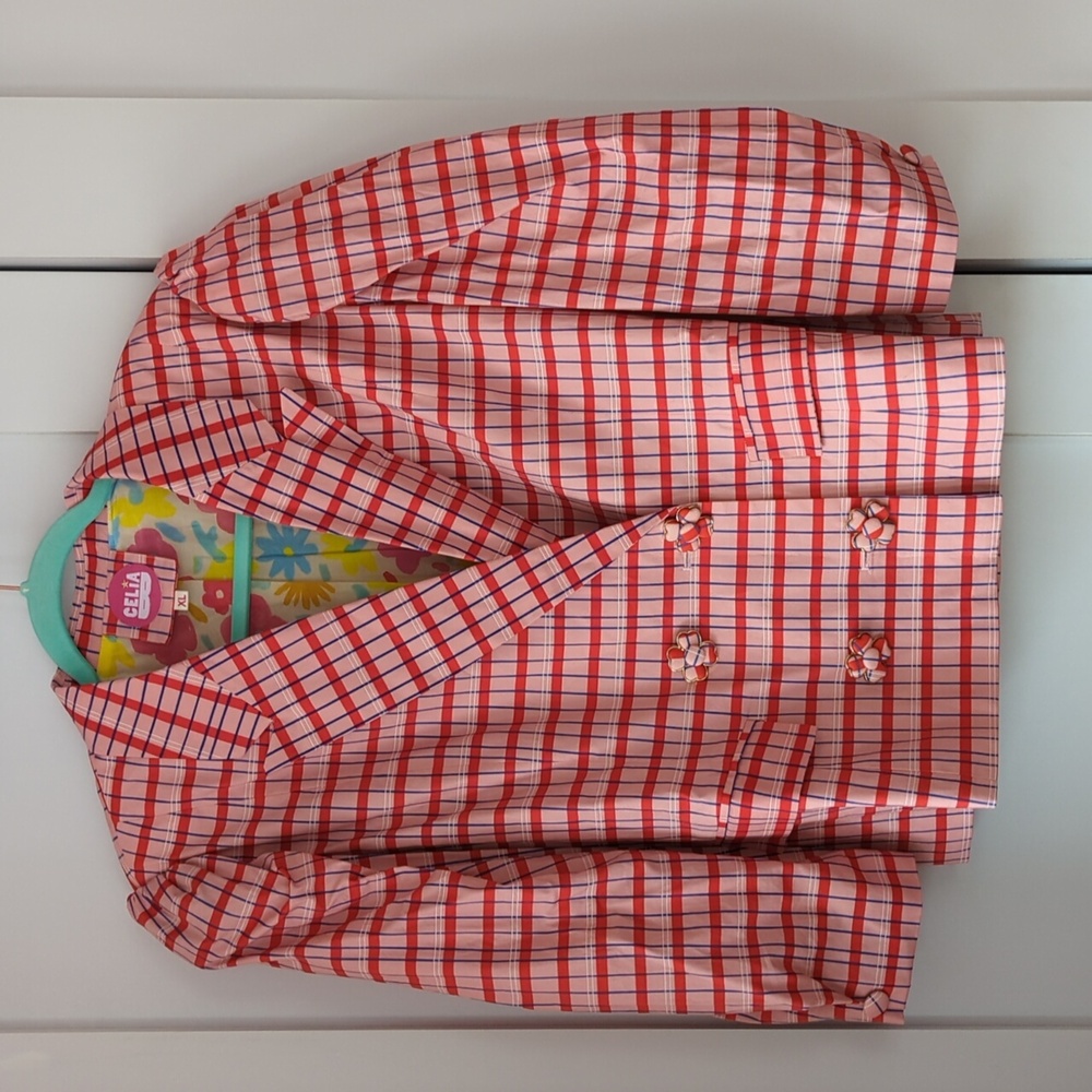 CeliaB colorful blazer NWOT